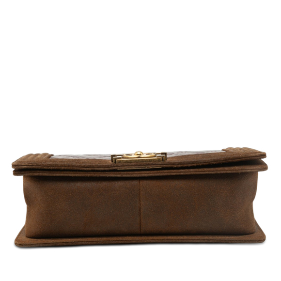 Pre-Loved Chanel Old Medium Quilted Distressed Calfskin Boy Flap - Picture 3 of 7